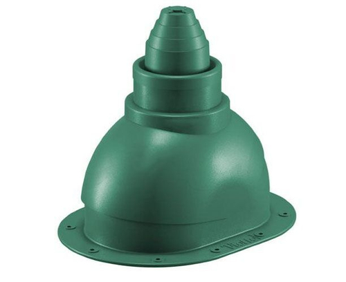 Антенный выход для готовой мягкой и фальцевой кровли 335\250\292 зеленый мох RAL 6005