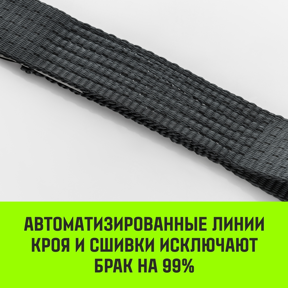 Ремень стяжной автовозный HITCH REGULAR 50мм STF 400 DaN 3000кг 3м резин. контроллер (3шт) 33мм