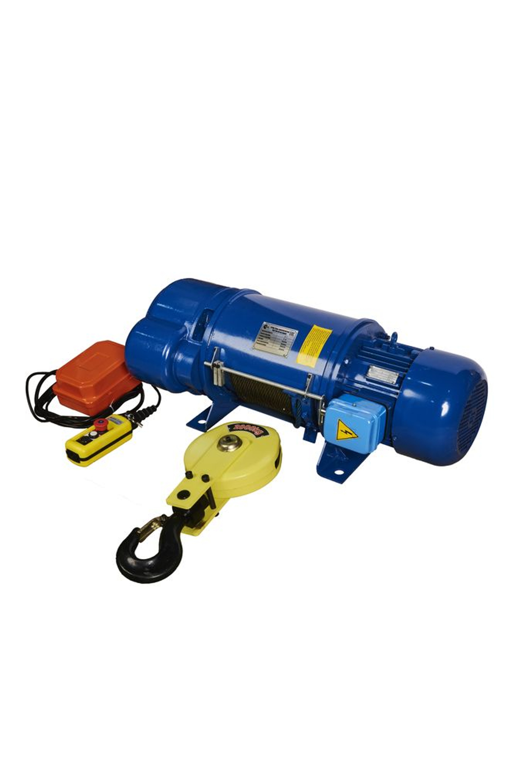 Таль стационарная на лапах 2т 6м 380В электрическая канатная TOR CD