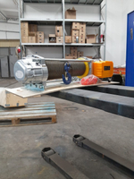 Лебедка электрическая 1250кг 100м с канатом 220В алюминиевый корпус TOR KCD(А)