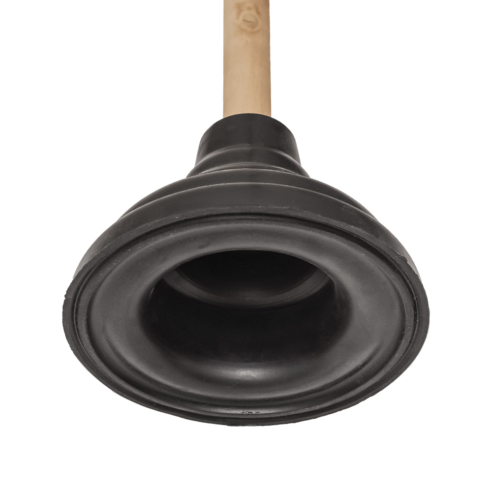 Вантуз для удаления засоров "Классик", деревянная ручка 53 см