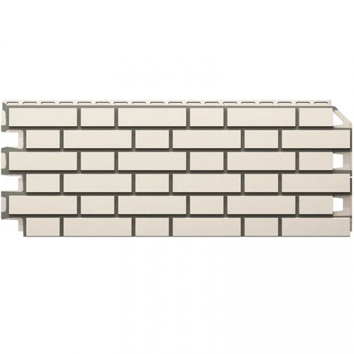 Панель фасадная ТехноНиколь Оптима Клинкер слоновая кость 1128х441 мм (0,42 м2), 10 шт/упак