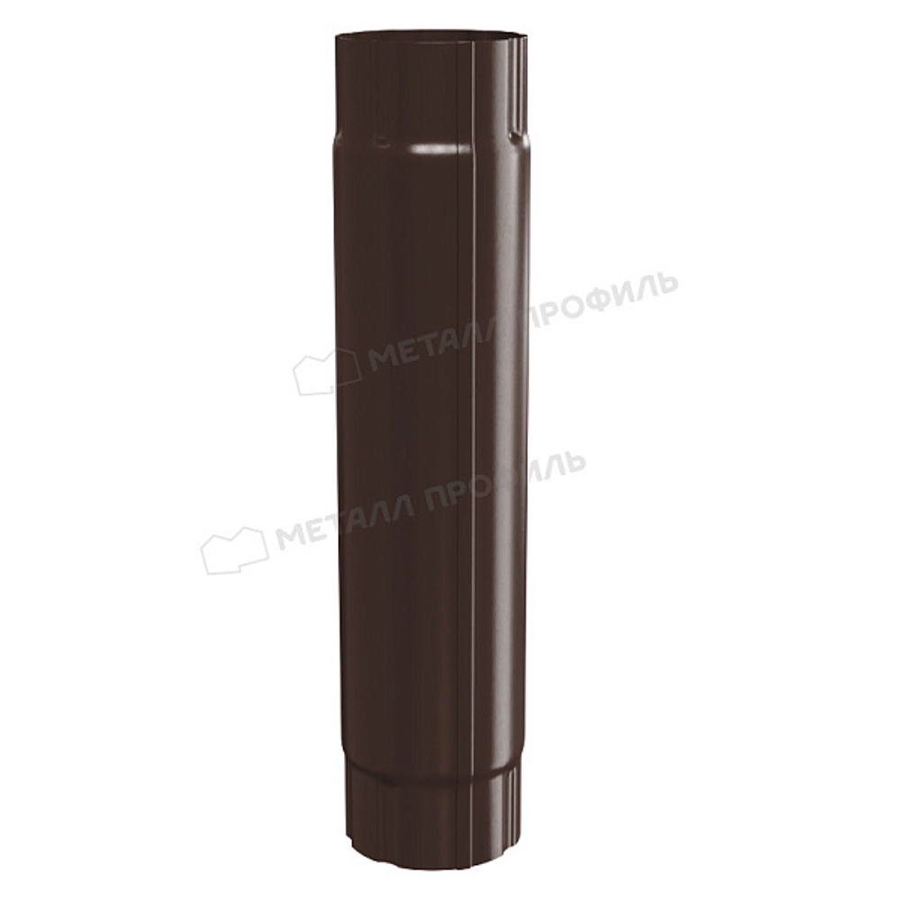 Труба соединительная МЕТАЛЛ ПРОФИЛЬ GRANDSYSTEM D90х1000 Ral 8017