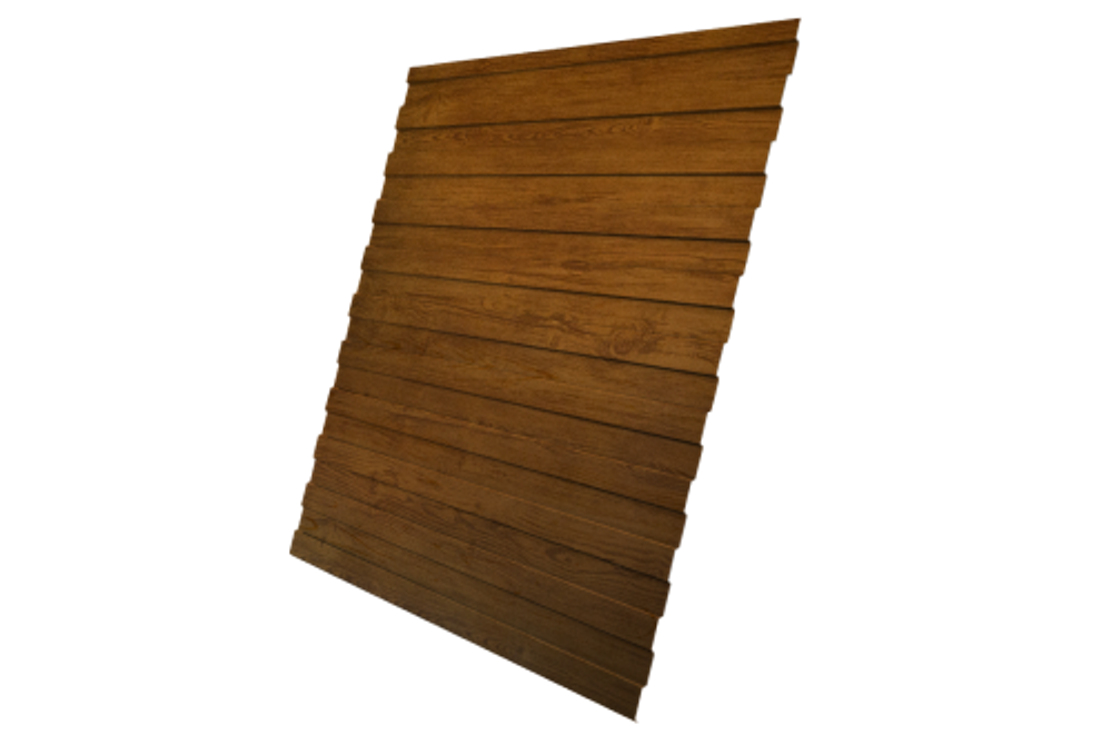 Профнастил C8A 0,45 Print Elite Golden Wood TwinColor