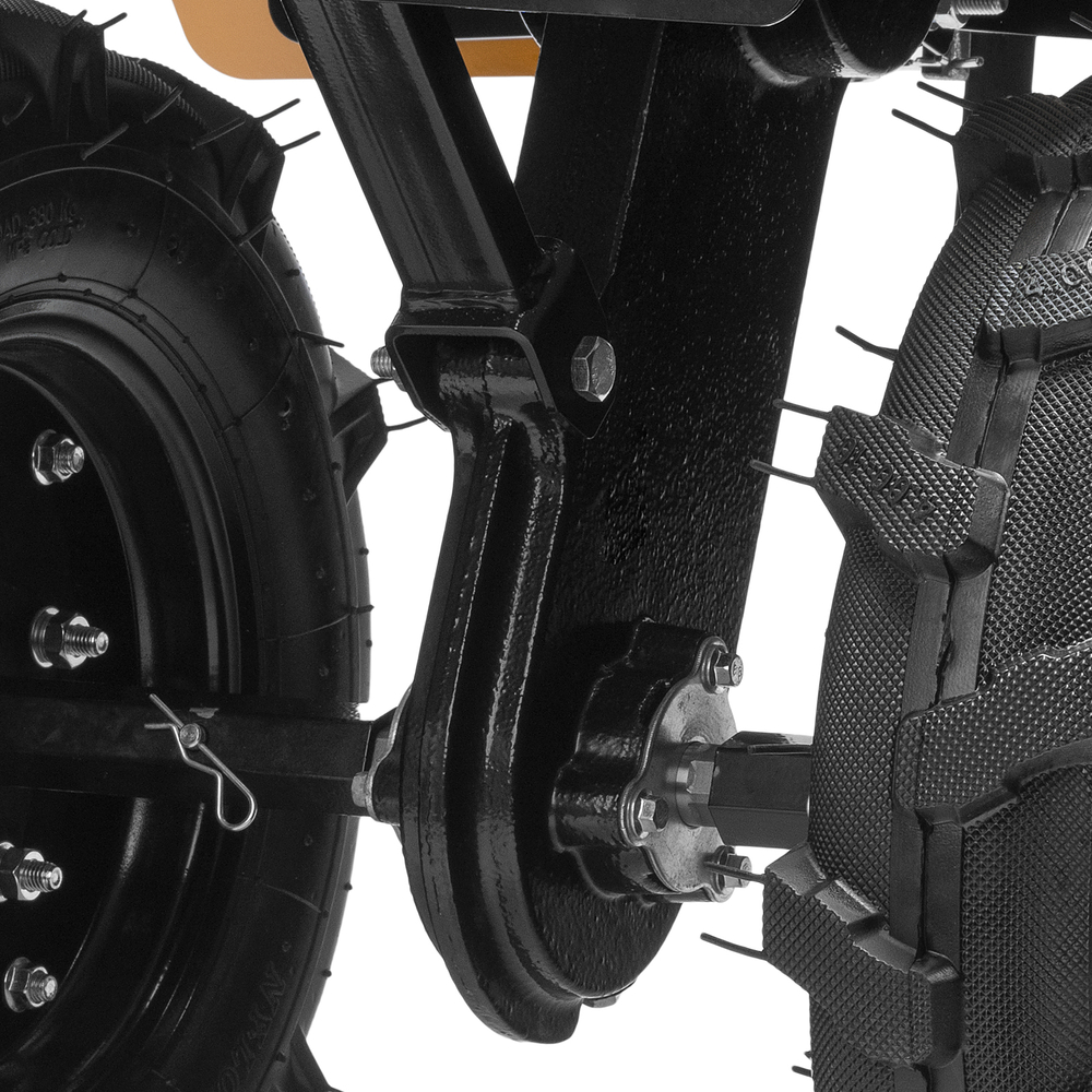 Мотоблок DPT-370S, 7 л.с., ремен.сцеп, фрез 3х4, ШОМ, передачи 3В/1Н Denzel