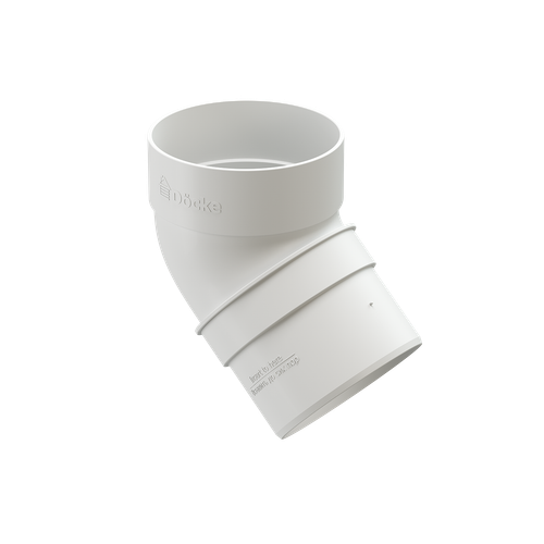 Колено водосточное 45˚ Standard, белый