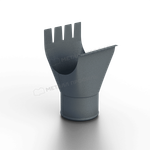 Воронка выпускная МЕТАЛЛ ПРОФИЛЬ Foramina Freeze D125/100 Grey