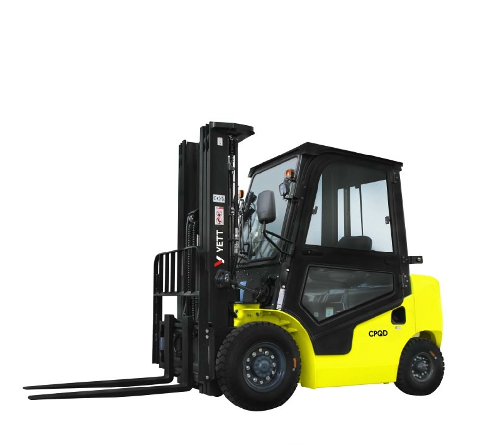 Бензиновый погрузчик с кабиной YETT CPQD25-RCK2-M400-3W-K