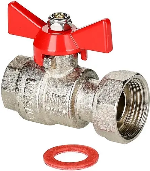 Кран шаровый с накидной гайкой ½"в x ¾"нг Valtec VT.241.N.0405