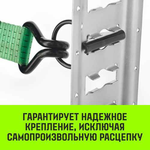 Кольцо для такелажной рейки HITCH ER405, E-Track, черное