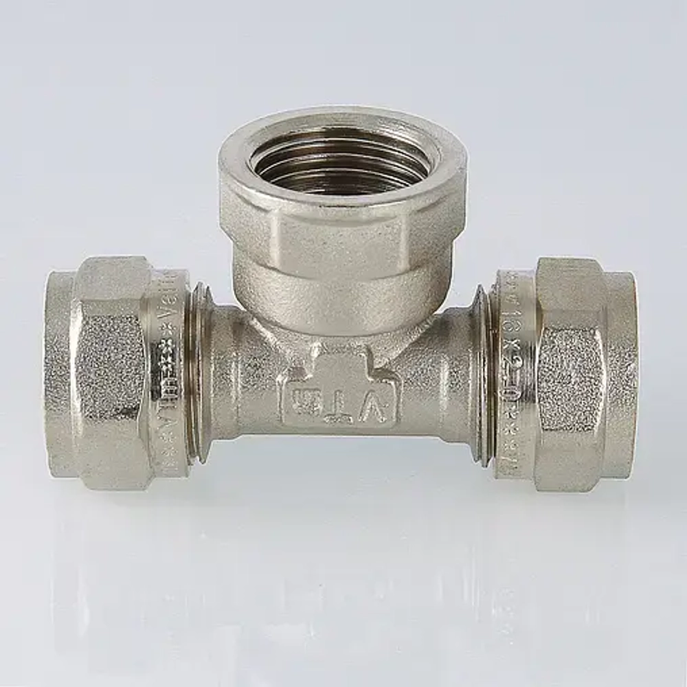 Тройник компрессионный переходной 26мм x 1"в x 26мм Valtec VTm.332.N.260626