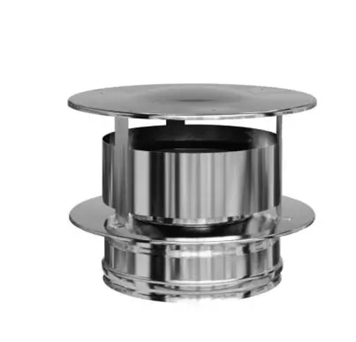 Оголовок Феррум нержавеющий, (430/0,5 мм), ф115/200, c ветрозащитой по воде