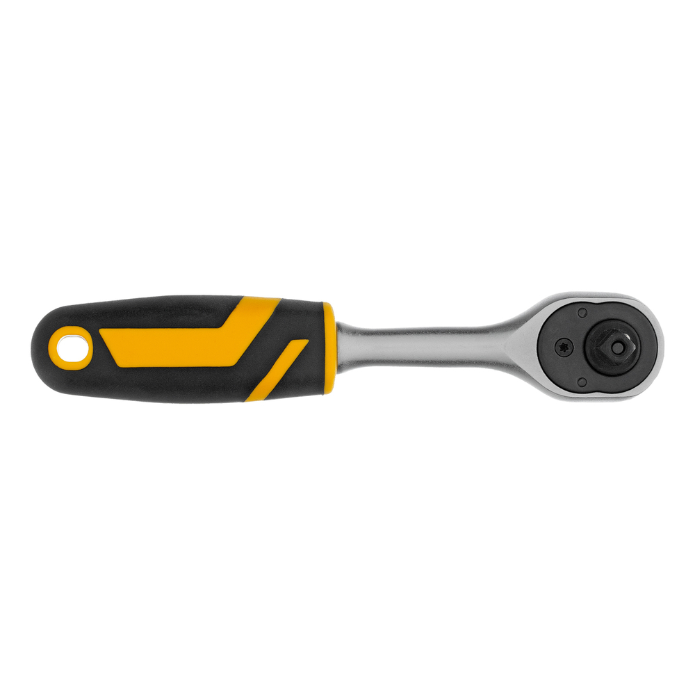 Ключ-трещотка 1/4", 90 зубьев, с быстрым сбросом, CrV Denzel