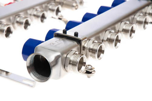 Ридан 088U0956R — Комплект коллекторов SSM-6RF set с расходомерами и кронштейнами, 6 контуров