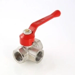 Кран шаровый трехходовой/T ½"в x ½"в x ½"в Valtec VT.361.N.04