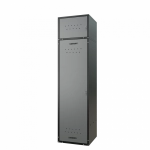 Шкаф для раздевалок GT205SHP.GREY (500мм х 500мм х 1936мм) СЕРЫЙ . Секция для обуви, двойная секция для курток с перекладиной под вешалки, верхняя антресоль с отдельным замком для головных уборов и сумок. Габариты упаковки 1630*540*155 мм (Д*Ш*В)