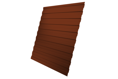 Профнастил C8A 0,45 PE с пленкой RAL 3009 оксидно-красный