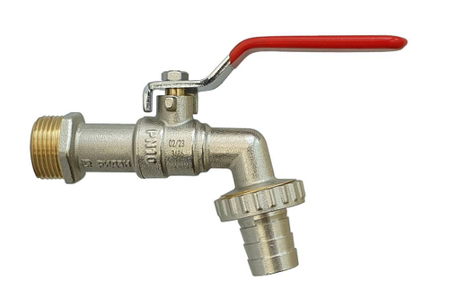 Ридан BVR-CR 065B8301R — Кран шаровой спускной c наружной резьбой и насадкой под шланг PN10 DN20; Т от -20 ℃ ...+90 ℃; материал корпуса латунь CW602N