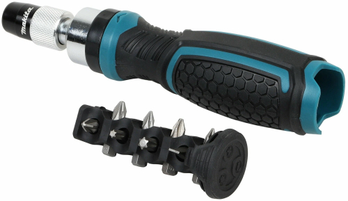 Ручная отвертка с реверсом, 8 бит Makita E-10942