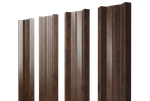 Штакетник М-образный А с прямым резом 0,45 Print Premium Antique Wood TwinColor