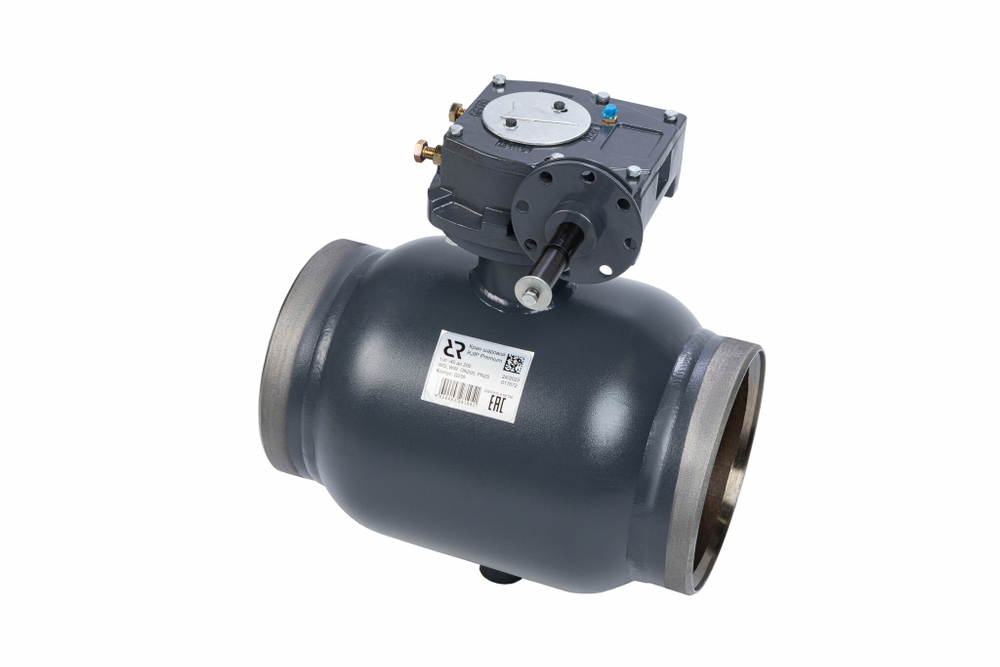 Ридан RJIP Premium 065N0151GR — Кран шаровой WW DN150 PN25 WG (приварной, с редуктором, стандартный проход)