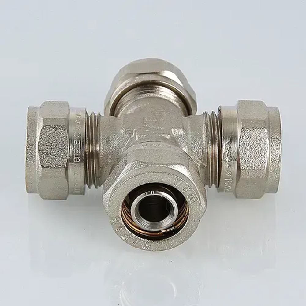 Крестовина компрессионная соединительная 16мм Valtec VTm.341.N.161616