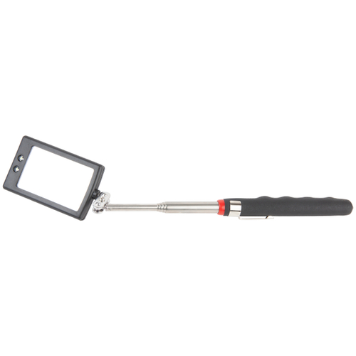 WDK-65451 Смотровое зеркало на телескопической рукоятке со светодиодной подсветкой. Длина 290-870 мм