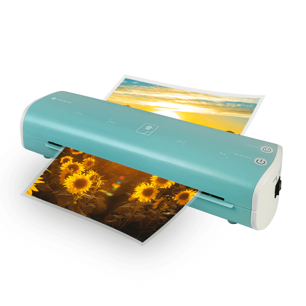 Ламинатор ГЕЛЕОС ЛМ A4 Модерн светло-синий+белый от производителя