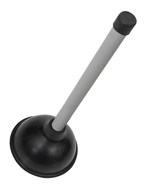 Вантуз для удаления засоров "Классик" с пластик рукояткой, резиновая чаша 0,25 л, для раковин и ванн