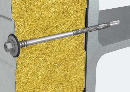 Саморезы HARPOON для сэндвич-панелей, крепление к подконструкциям до 12,5 мм HSP-R-S19