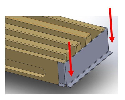 Заглушка из оцинкованной стали для лотка OpenSlot
