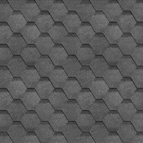 Гибкая черепица ТехноНиколь Shinglas Финская черепица Соната Серый, 3 м2/упак
