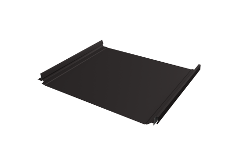 Кликфальц Pro Grand Line 0,5 GreenCoat Pural BT с пленкой на замках RR 32 темно-коричневый (RAL 8019 серо-коричневый)