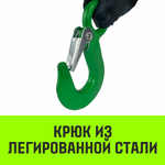 Лебедка ручная барабанная с тормозом HITCH HWB 1100, 1100 кг, канат 10 м