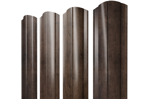 Штакетник Круглый фигурный 0,45 Print-Double Premium Antique Wood