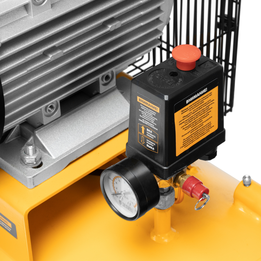 Компрессор воздушный рем. привод BCV 5500-T/270, 5,5 кВт, 270 литров, 850 л/мин Denzel