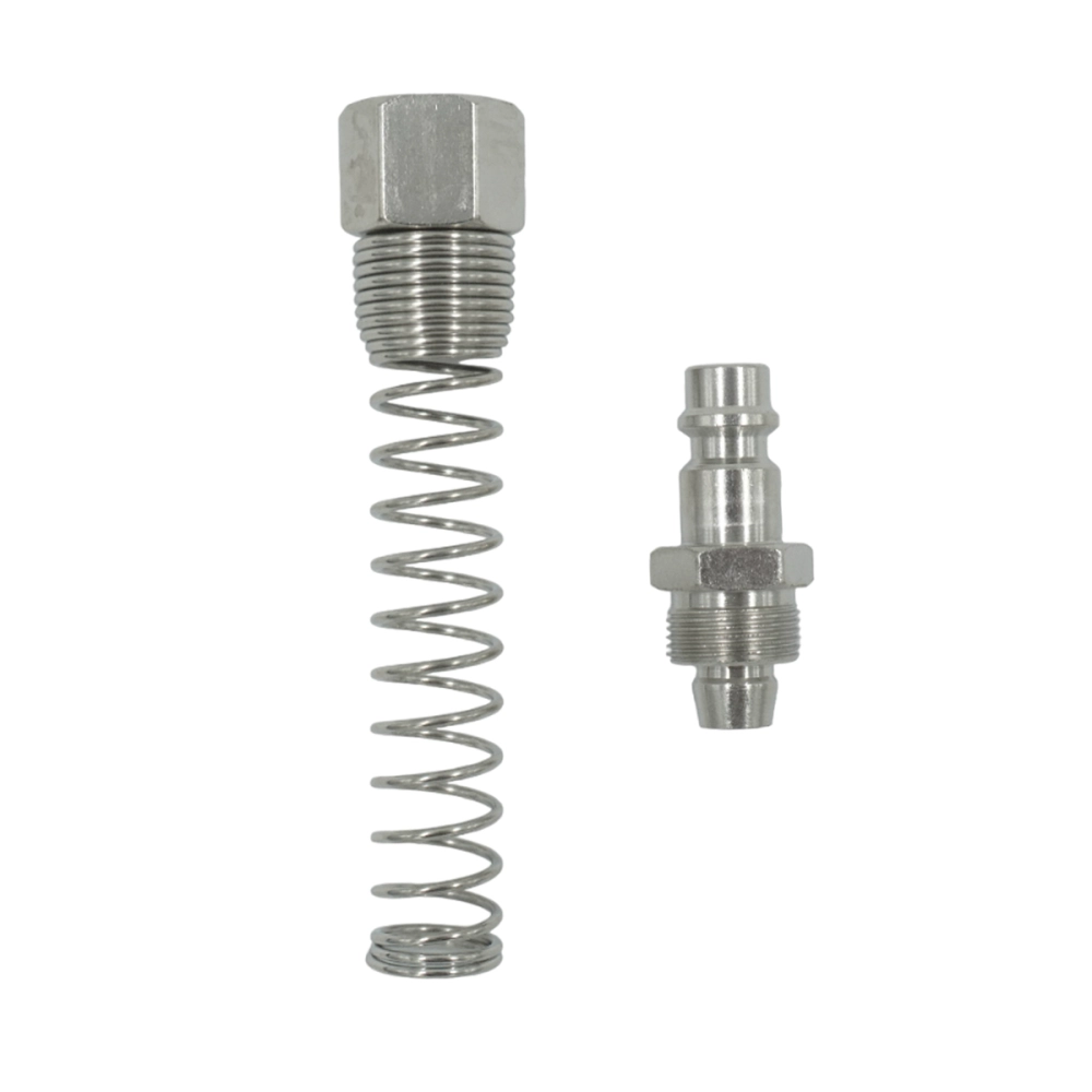 OPT-740PPS Штуцер быстроразъемного соединения пневматического с пружинкой, резьба  1/2"