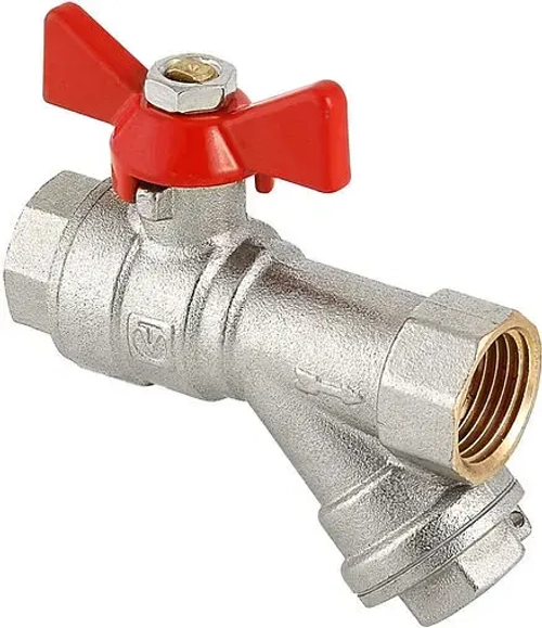 Кран шаровый с фильтром ½"в x ½"в Valtec Combi VT.293.N.04