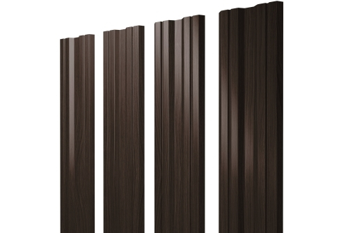 Штакетник Twin с прямым резом 0,45 Print Elite Coffee Wood Twin с прямым резомColor