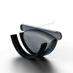 Заглушка желоба МЕТАЛЛ ПРОФИЛЬ Foramina Freeze D125 Grey
