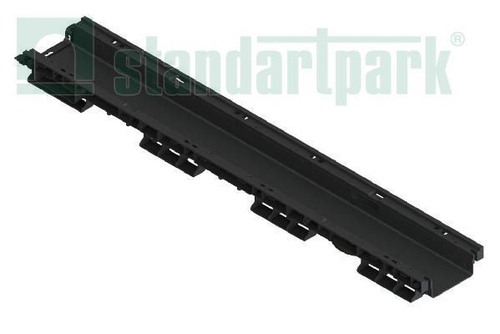 Лоток водоотводный пластиковый PolyMax Basic DN100 h60