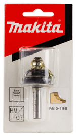 Кромочная калевочная фреза 7.94R, 31.8х15.9, S8, 2T Makita D-11689