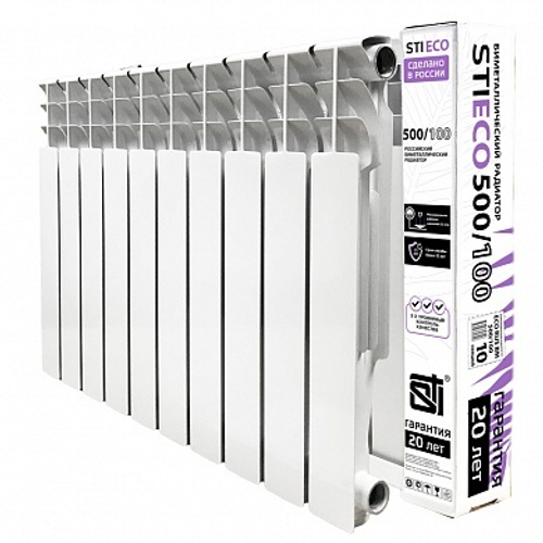Биметаллический радиатор STI ECO RUS BM 500/100 10 сек.