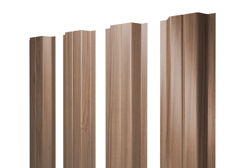 Штакетник П-образный A с прямым резом 0,45 Print Elite Honey Wood TwinColor