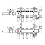 Байпас тупиковый с перепускным клапаном 1"н x 1"в Valtec VT.0666.0.0