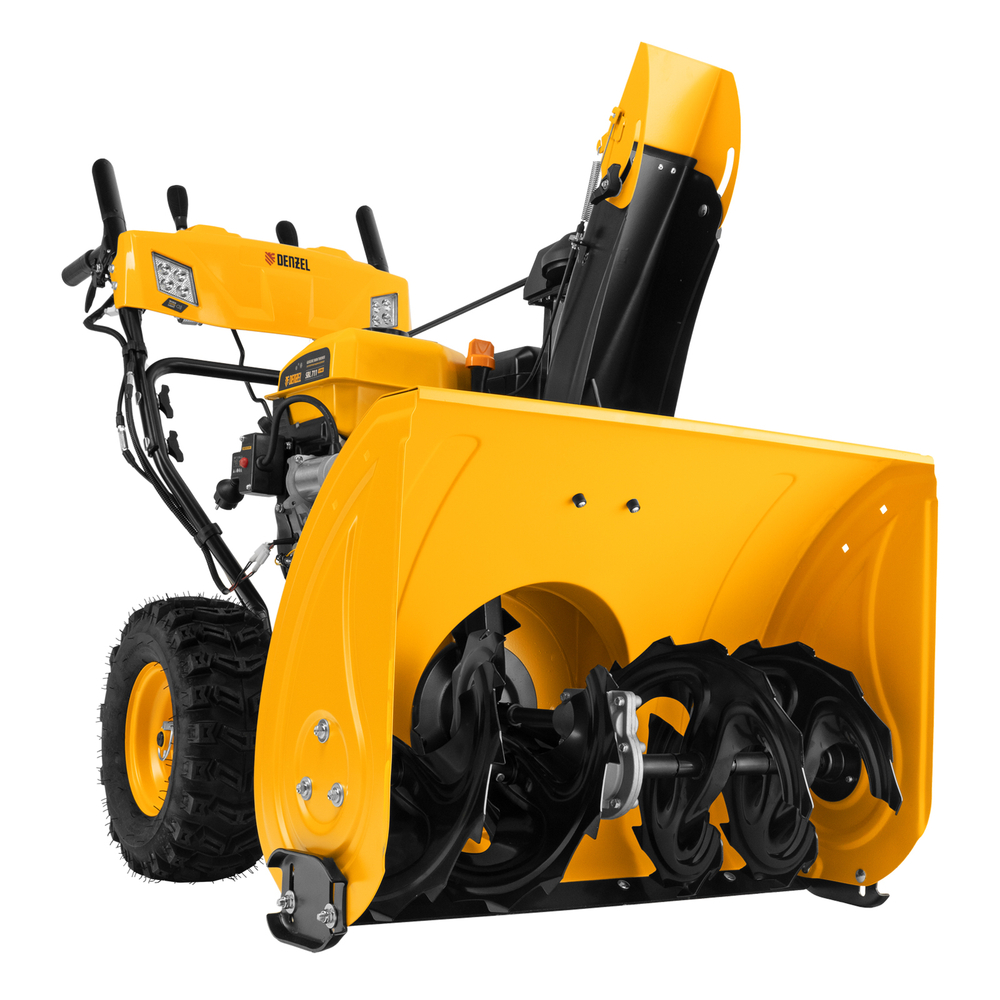 Бензиновая снегоуборочная машина SBL 711D PRO, 302cc, эл.старт, фара, обогрев, блок. дифф. Denzel