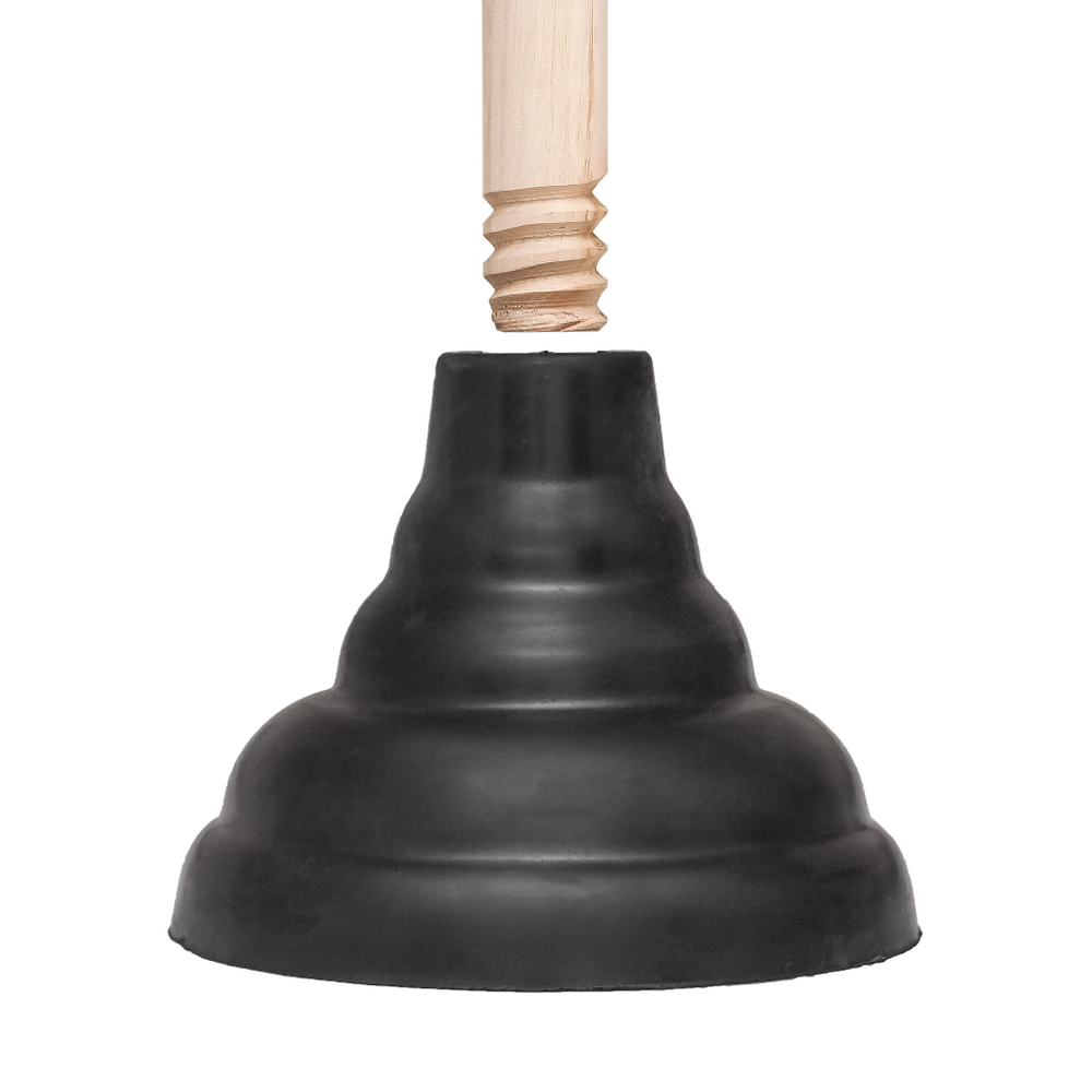 Вантуз для удаления засоров "Классик", деревянная ручка 48 см