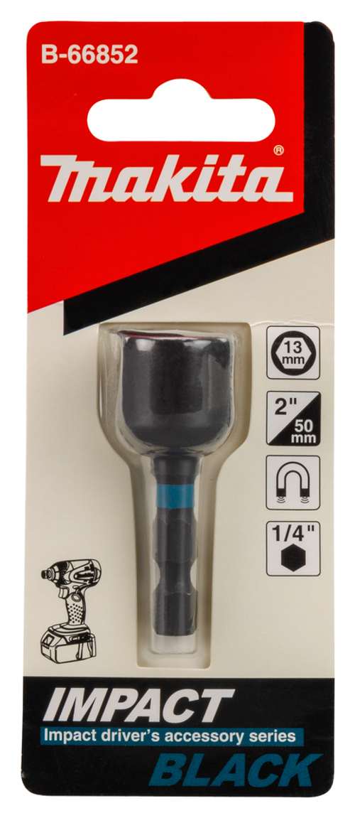 Магнитная торцевая головка 13х50 мм Impact Black Makita B-66852