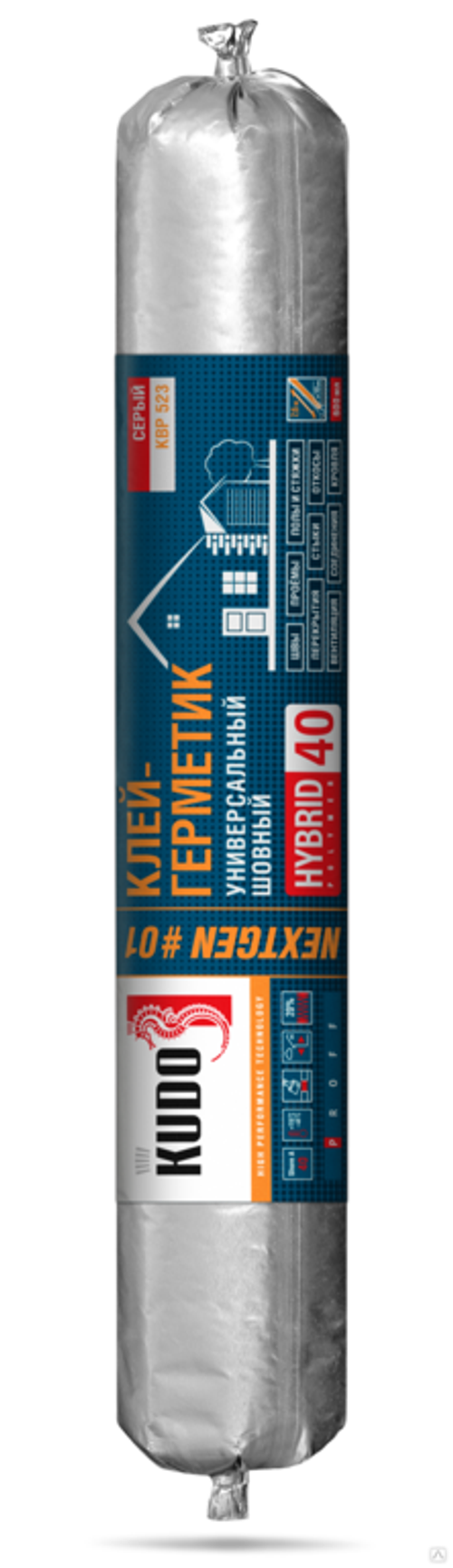 Клей-герметик KUDO NEXTGEN шовный на основе гибридных полимеров| ШОР 40