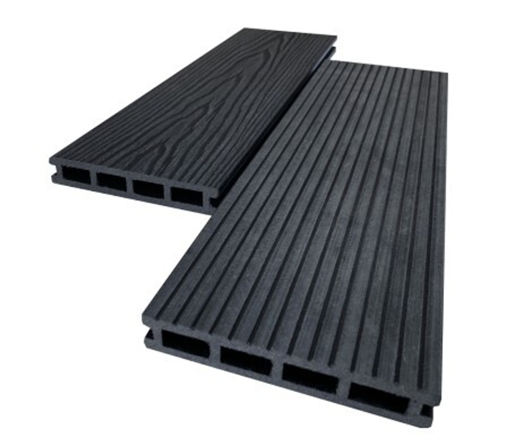 Террасная доска AIWOOD 150х25х6000мм брашированная двусторонняя 3D/вельвет